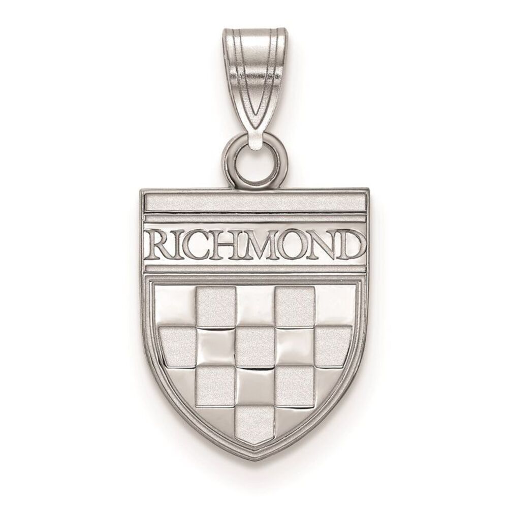 14K White Gold University of Richmond Small Shield Pendant